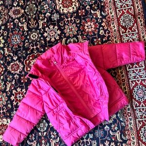 OneKid Car Seat Coat Transition Lightweight Insulated Coat Toddler 3 pink